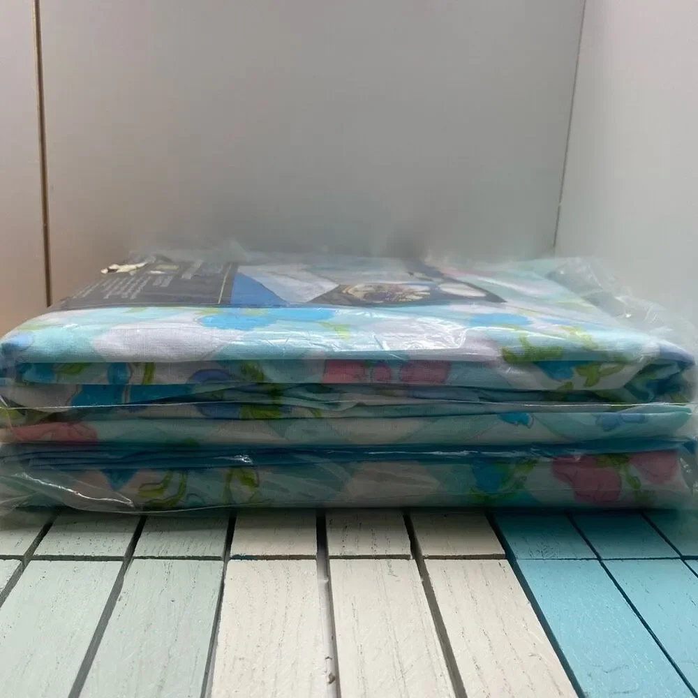 Vintage Sears Sweet Pea Twin Sheet Set NOS Floral Cottagecore 70s Bedding